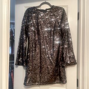 Boutique All Sequin/Sparkle Dress 
Black SZ Small
New w/o tags